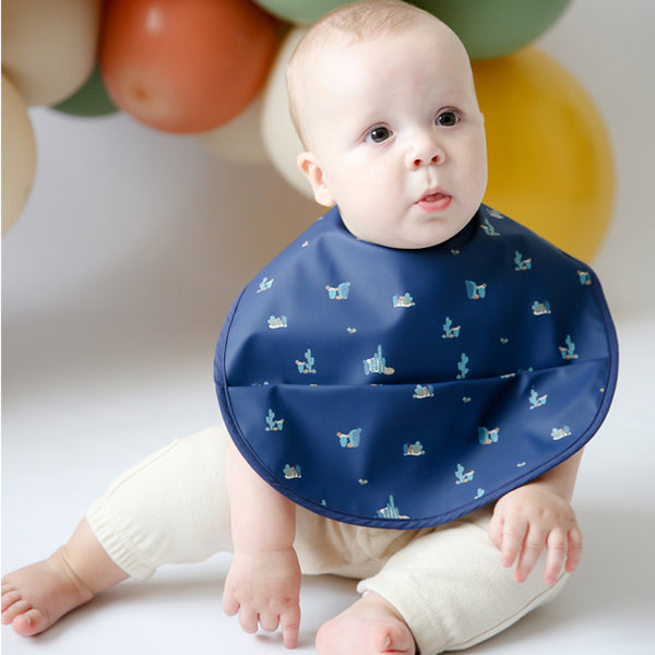 Super absorbent cotton bib, waterproof bib, teething bib, drooling –  Leo&Gabe - Eczemaland