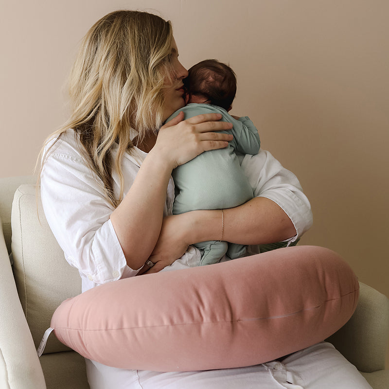 snuggle me organic feeding and support pillow for mom and baby