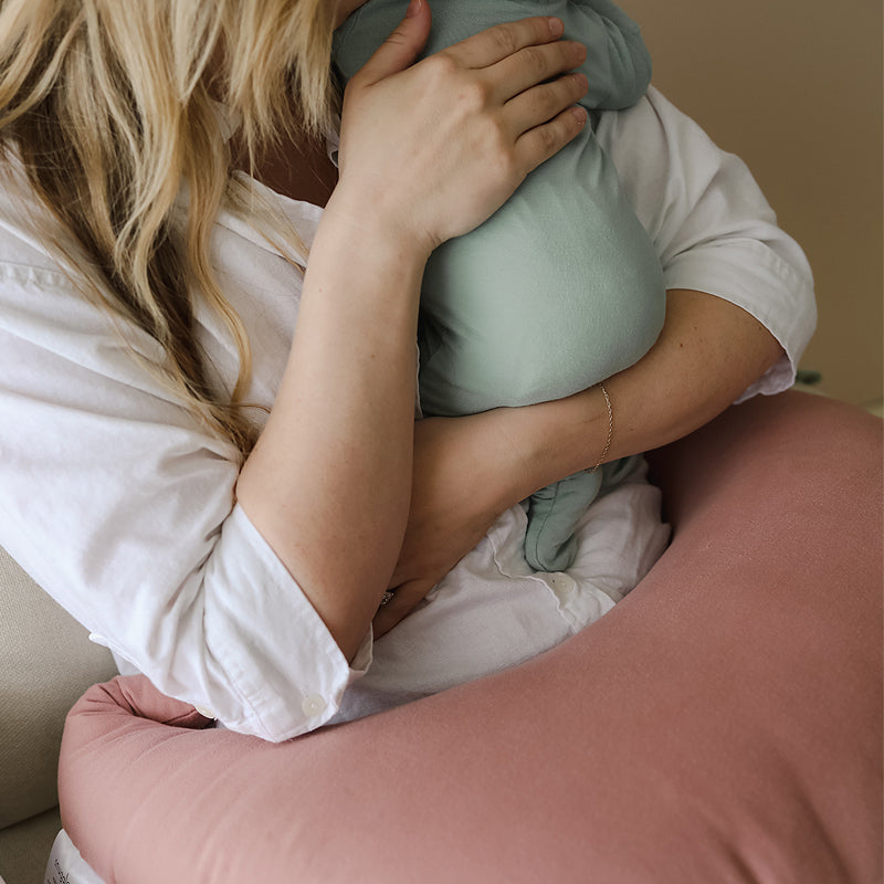 snuggle me organic feeding and support pillow for mom and baby