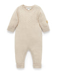 purebaby cashmere growsuit baby travel outfit