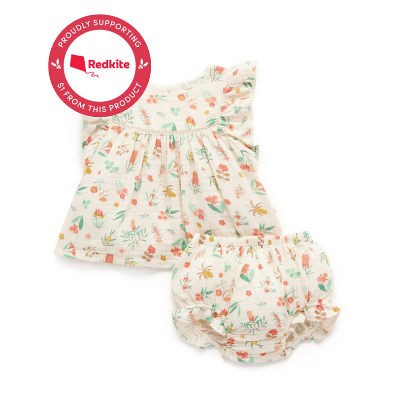 purebaby organic blooms set baby christmas clothes