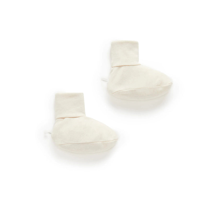 purebaby booties wheat newborn