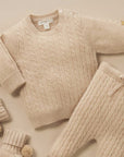 purebaby organic cashmere jumper baby winter travel outfit