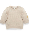 purebaby organic cashmere jumper baby winter travel outfit