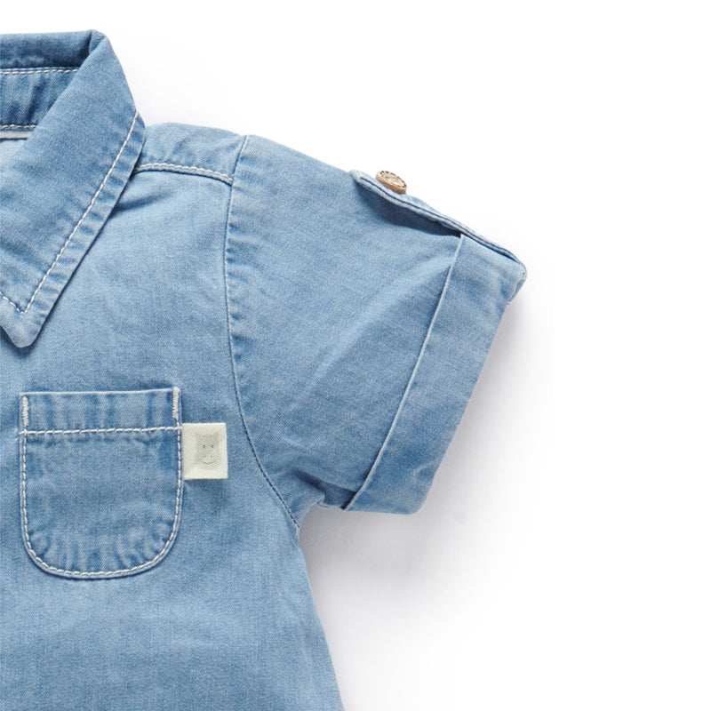 Chambray Denim Onesie