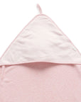 purebaby hooded towel pink newborn baby organic cotton bath towel