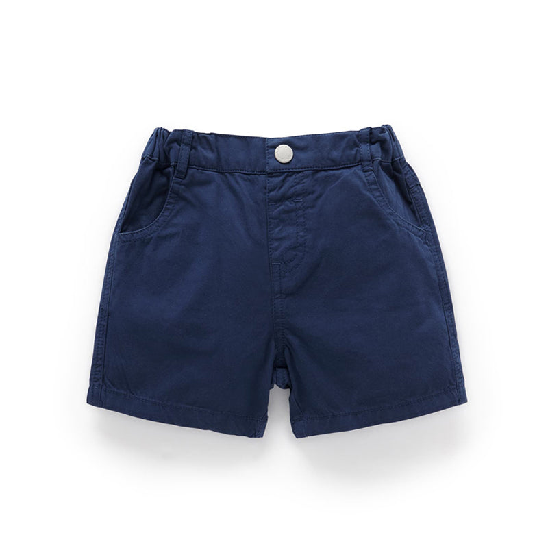 purebaby organic kids knee length shorts