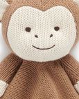 baby purebaby organic knitted monkey comforter