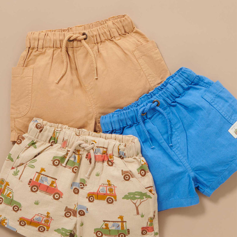 Linen Blend Shorts Nile