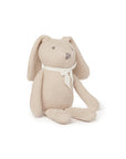 purebaby organic cotton baby soft toy knitted bunny beige