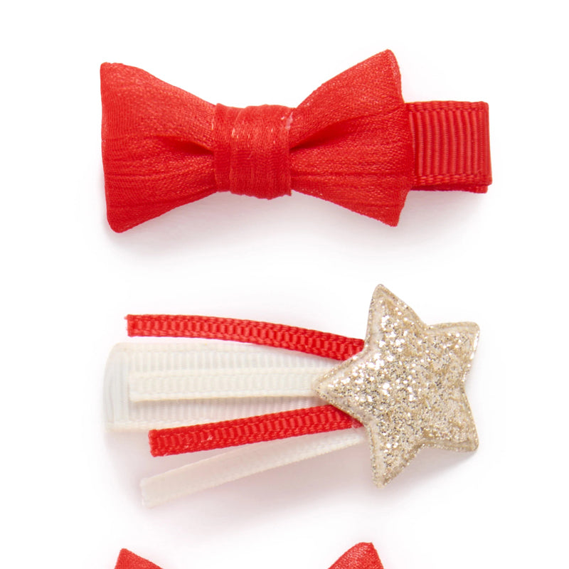 purebaby christmas baby hair clips