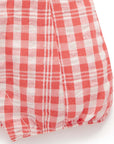 Festive Gingham Linen Overalls