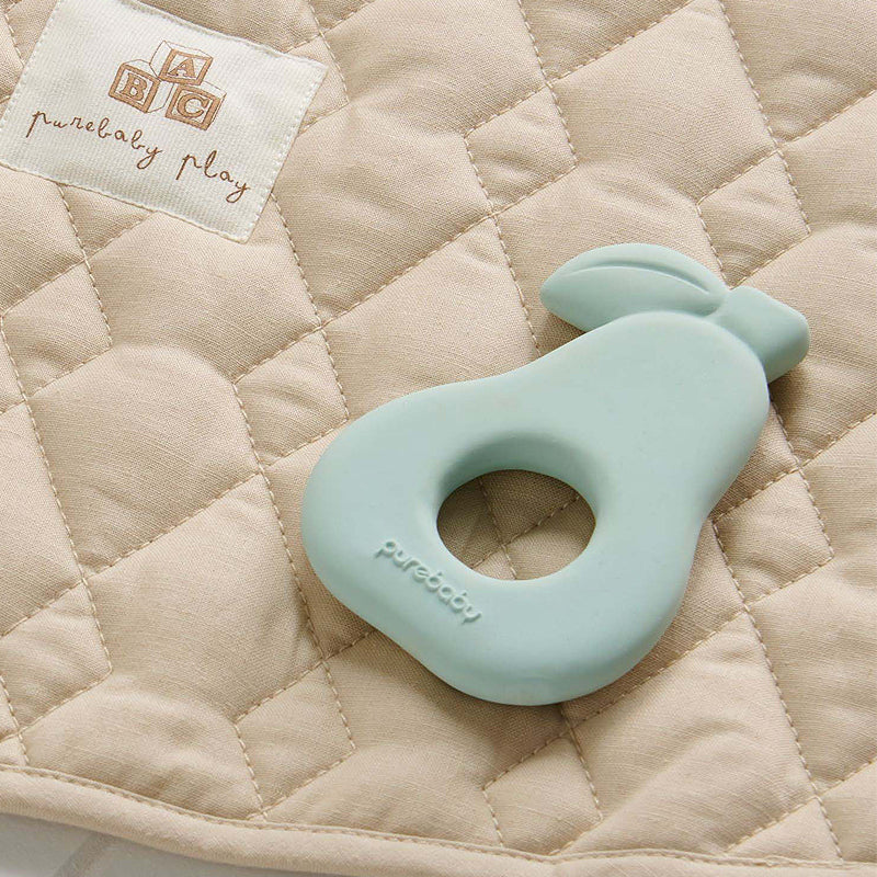 purebaby organic baby teether pear teether