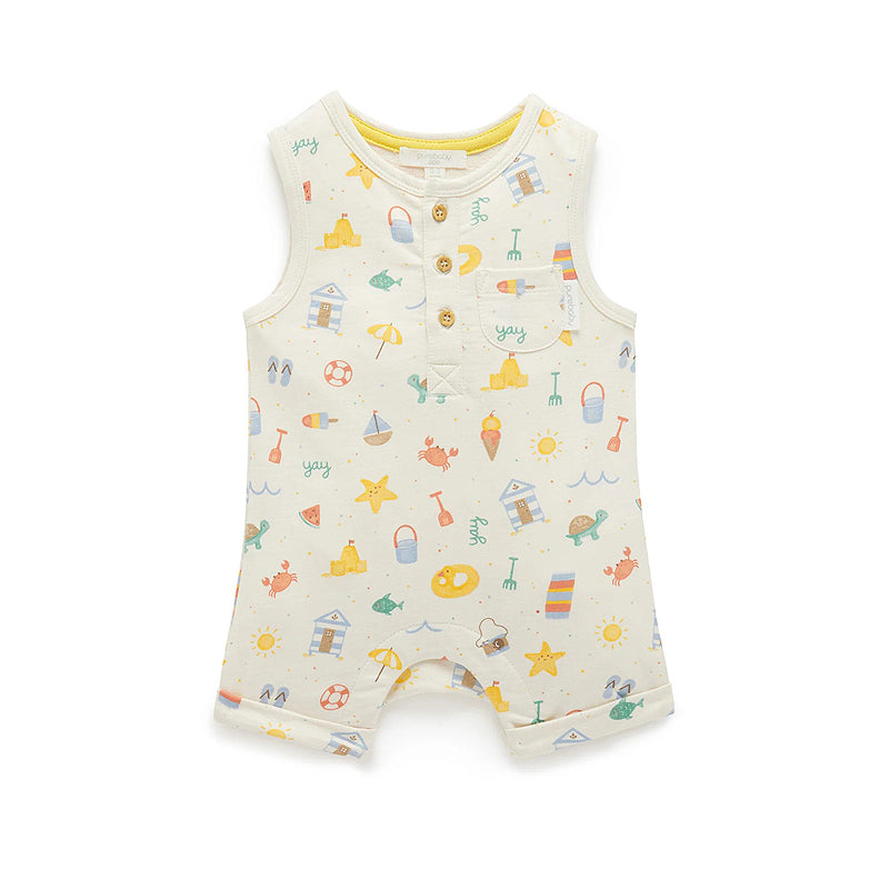 purebaby organic resort onesie organic cotton baby clothes