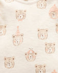 Textured Pyjama Set Wheat Bear