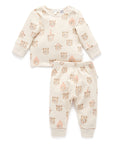 organic cotton kids pyjama set bear