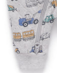 Snow Vehicle Quilted Growsuit