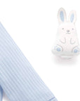 Rib Pyjama Set & Bunny Toy Icicle Bunny