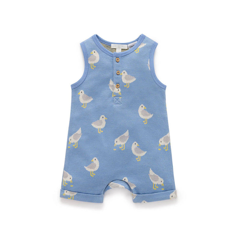 purebaby Seagull Jacquard Onesie