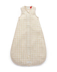 Gingham Crinkle Muslin Sleeping Bag 0.5 TOG | Sand Gingham