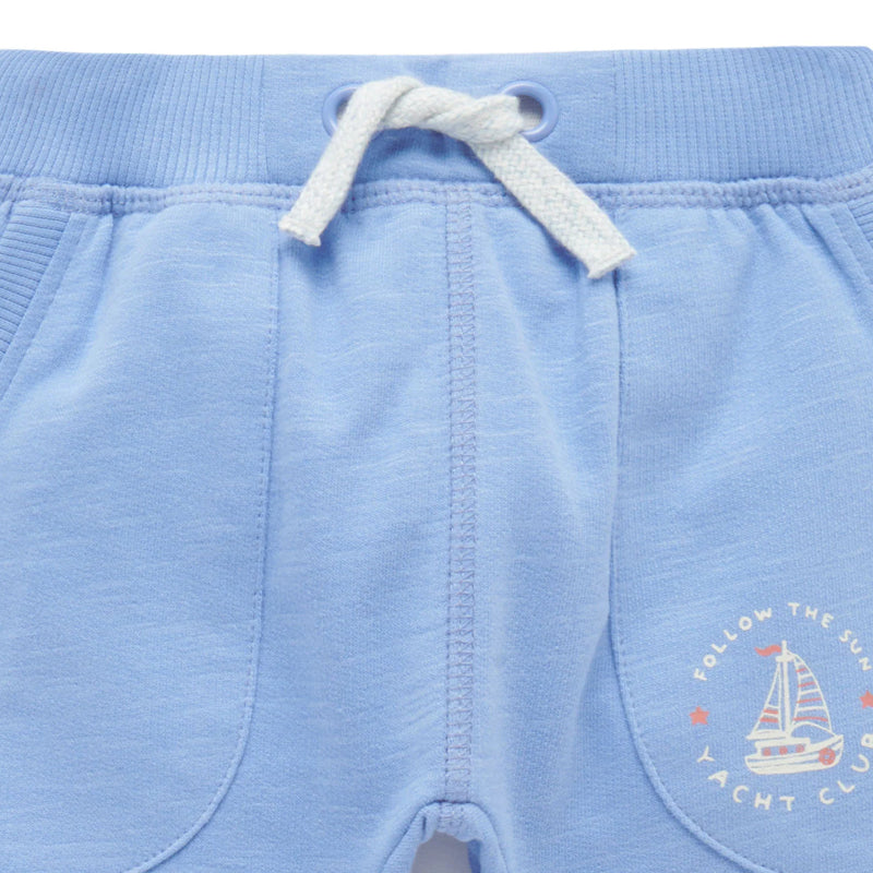 purebaby slouchy pants ocean baby pants