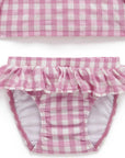 Gingham LS Rashie Swim Set