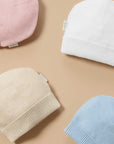 purebaby textured beanie newborn baby beanie hat