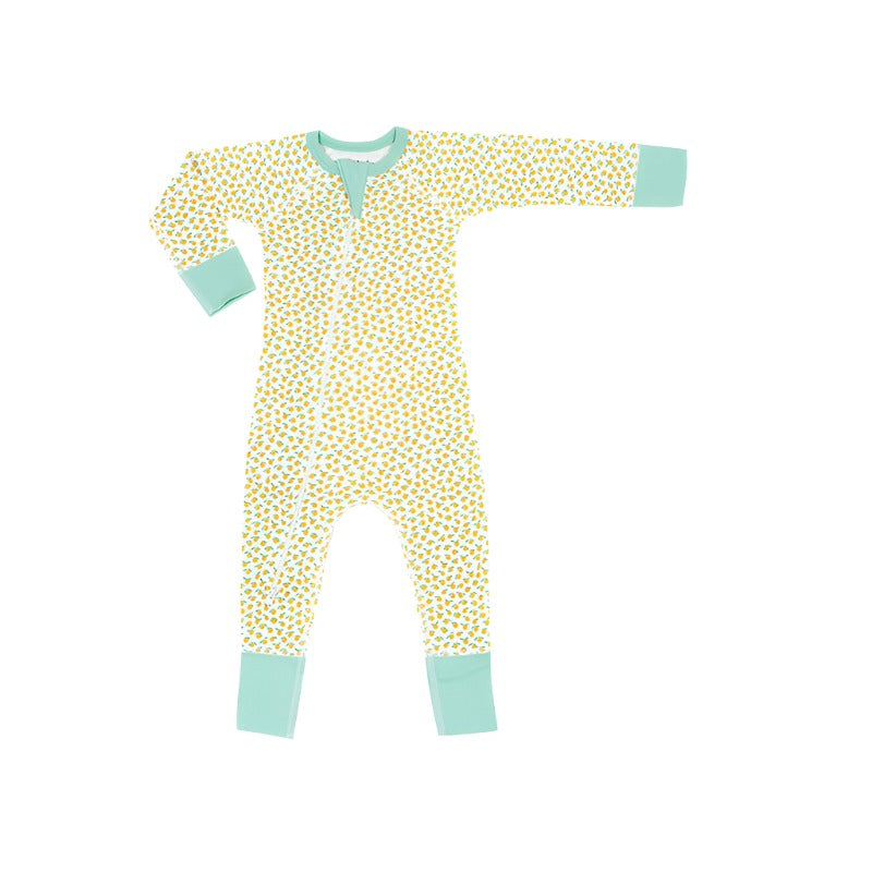 sapling baby clementine zip romper organic cotton baby romper