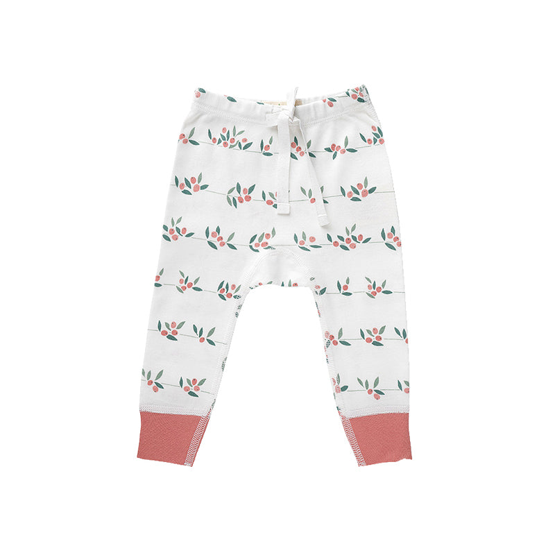 sapling child berry buds pants organic cotton baby pants