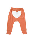 sapling child fox brown heart pants baby pants