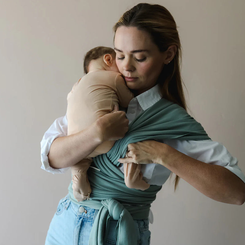 snuggle me organic baby wraps babywearing newborn baby slate motherhood