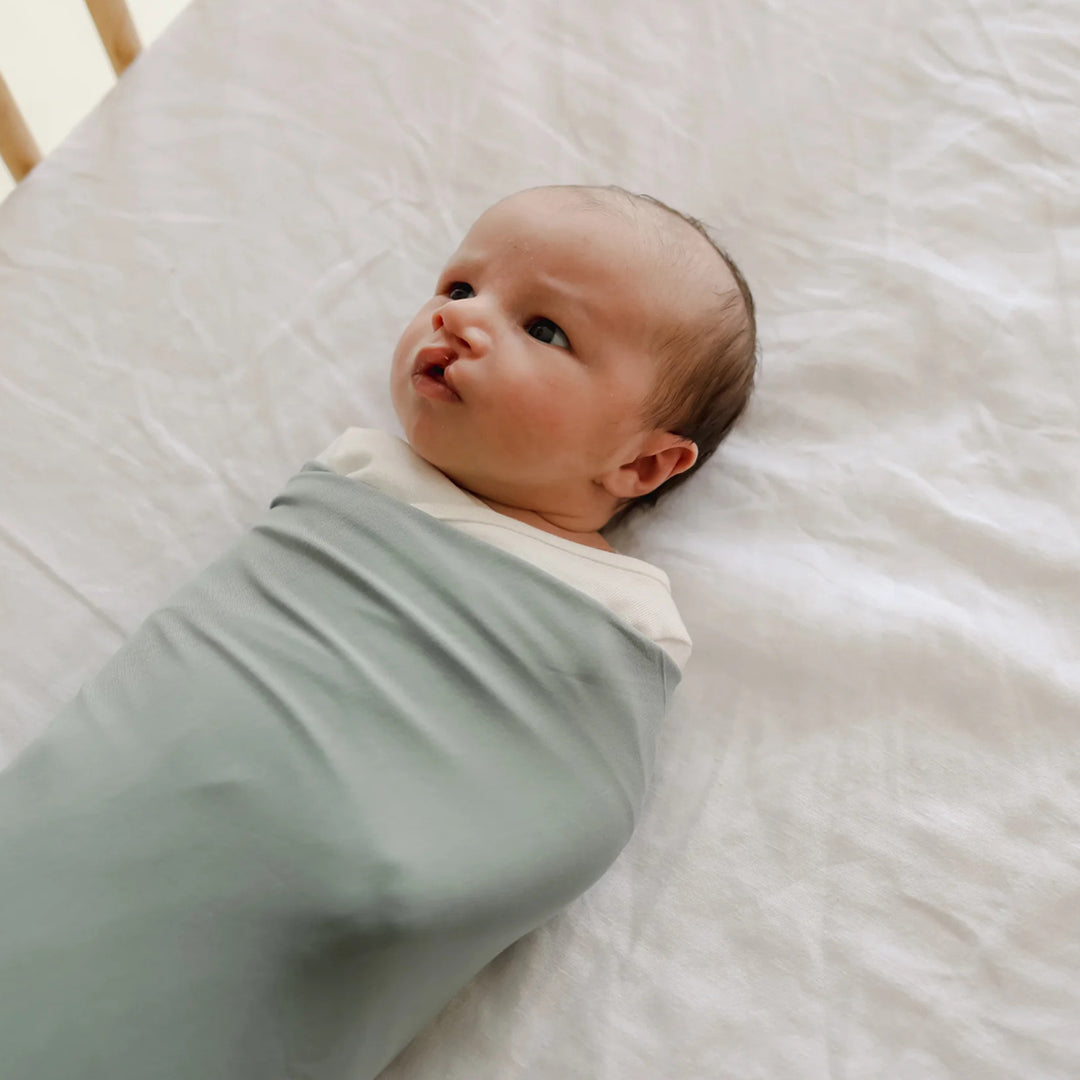 snuggle me organic infant newborn swaddle slate