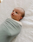 snuggle me organic infant newborn swaddle slate