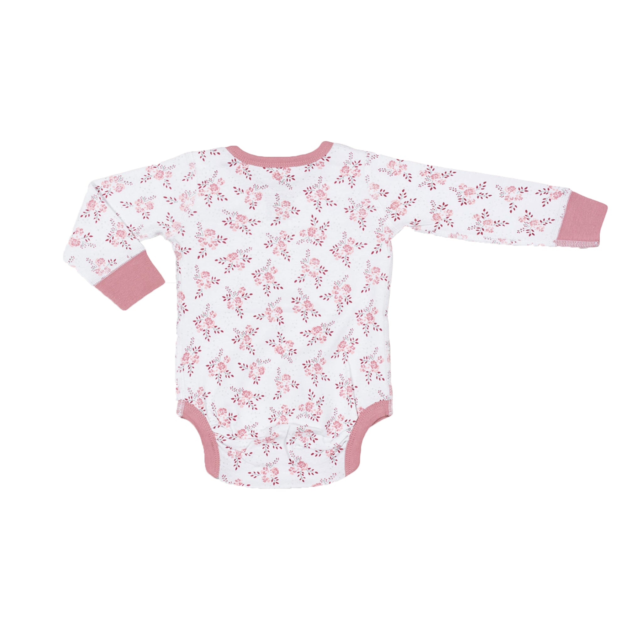 Sapling organic cotton bramble print long sleeve bodysuit for baby girl