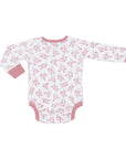 Sapling organic cotton bramble print long sleeve bodysuit for baby girl