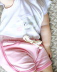 Heather Pink Baby Shorts