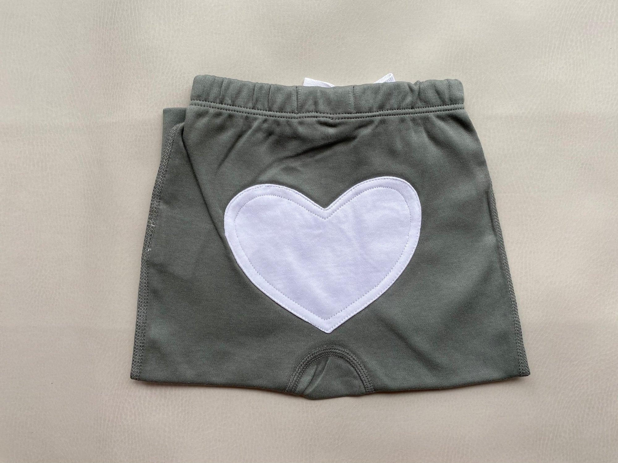 sapling pebble grey heart pants organic cotton baby pants