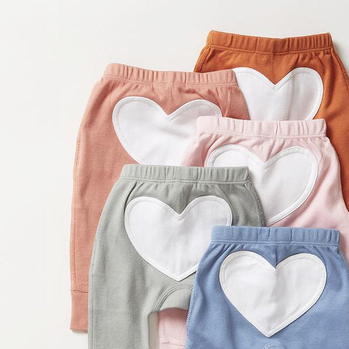 sapling child fox brown heart pants baby pants