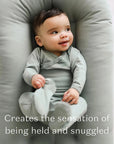 snuggle me organic infant lounger slate