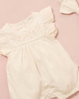 Pointelle Romper and Headband Set