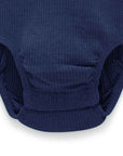 Winter Navy Rib Short Sleeve Bodysuit