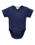 purebaby rib short sleeve bodysuit newborn baby bodysuit