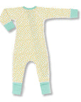 sapling baby organic cotton clothes clementine mandarin orange zip romper