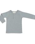 sapling organic cotton clothes for baby alpine grey waffle long sleeve tee