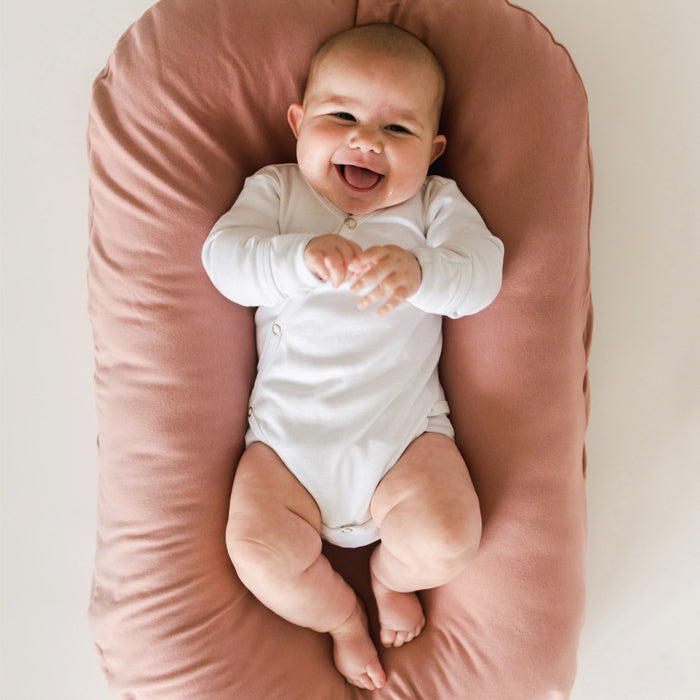 baby on snuggle me organic infant lounger cover only gumdrop