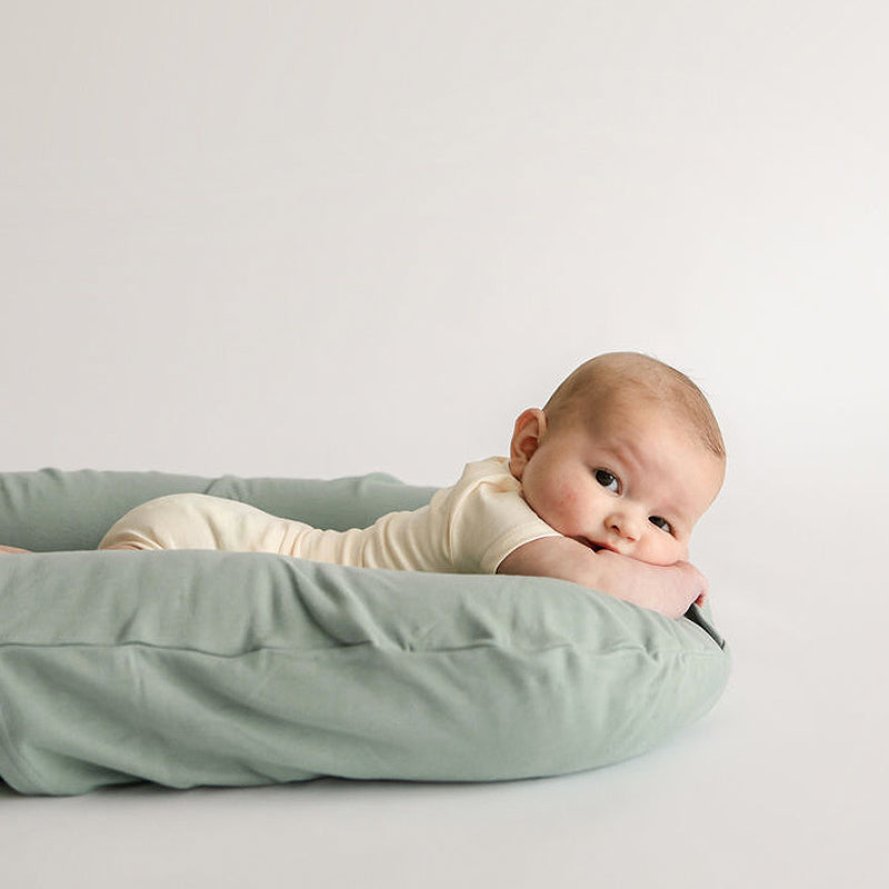 snuggle me organic lounger slate newborn baby infant lounger