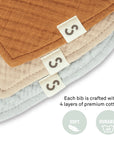 Stuckies Premium High Absorbency Bibs (Set of 3)